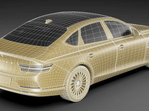 genesis electrified g80 2022 3D Model