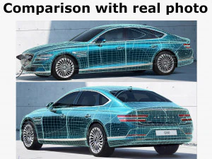 genesis electrified g80 2022 3D Model