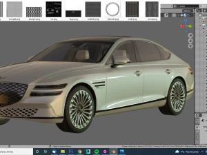 genesis electrified g80 2022 3D Model