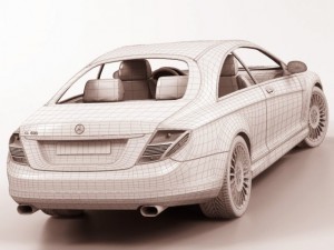 mercedes cl 2007 3D मॉडल