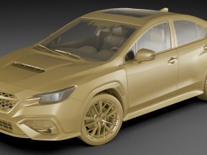 subaru wrx 2022 3D Model