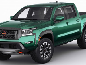 nissan frontier 2022 3D Model