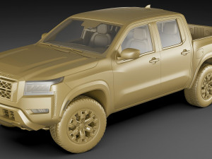 nissan frontier 2022 3D Model