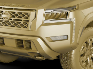 nissan frontier 2022 3D Model