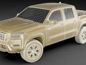 nissan frontier 2022 3D Model