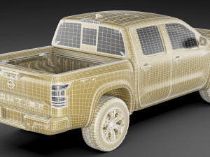 nissan frontier 2022 3D Model