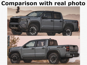 nissan frontier 2022 3D Model