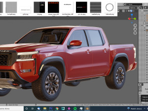 nissan frontier 2022 3D Model