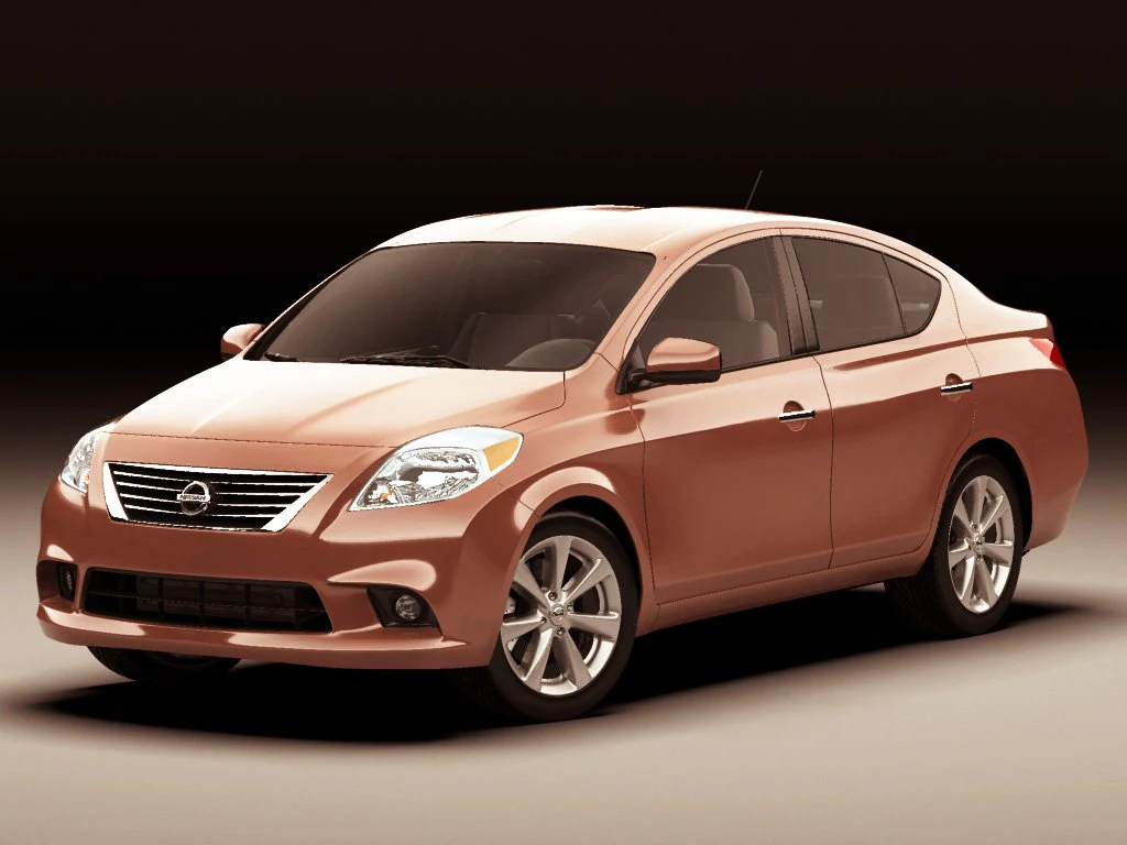 nissan versa sunny 2012 3D Model .c4d .max .obj .3ds .fbx .stl .blend