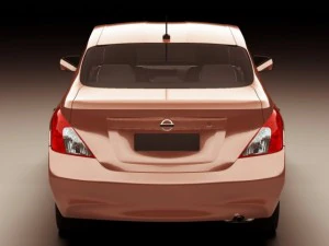 nissan versa sunny 2012 3D Model