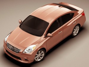 nissan versa sunny 2012 3D Model
