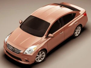 nissan versa sunny 2012 3D Model
