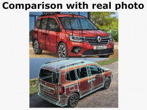 renault kangoo 2021 3D Model