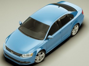 vw jetta 2012 3D Модель