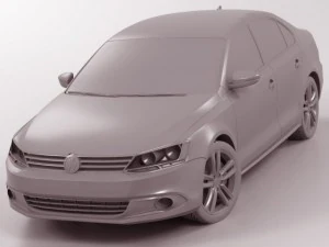 vw jetta 2012 3D Model