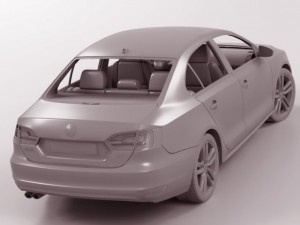 vw jetta 2012 3D Модель
