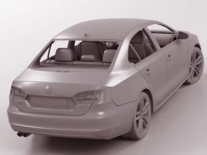 vw jetta 2012 3D Model