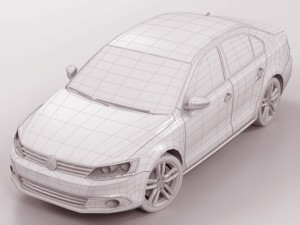 vw jetta 2012 3D Модель
