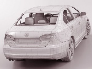 vw jetta 2012 3D Модель