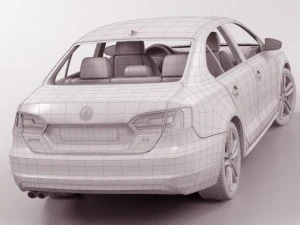 vw jetta 2012 3D Model