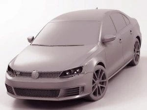 vw jetta gli 2012 3D Model