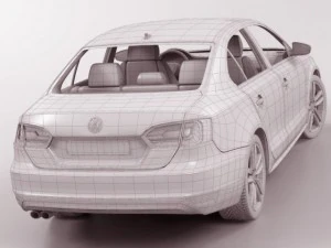 vw jetta gli 2012 3D Model