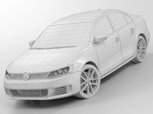 vw jetta gli 2012 3D Model