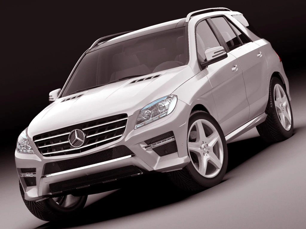 mercedes m class amg package 3D Model .c4d .max .obj .3ds .fbx .stl .blend