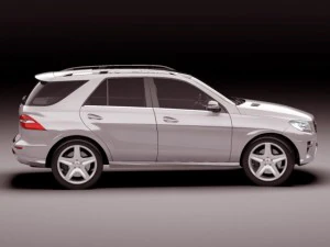 mercedes m class amg package 3D Model