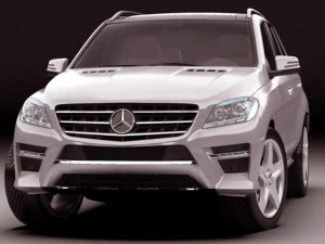 mercedes m class amg package 3D Model
