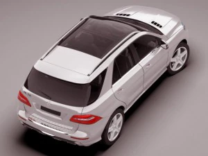 mercedes m class amg package 3D Model