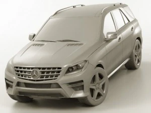 mercedes m class amg package 3D Model