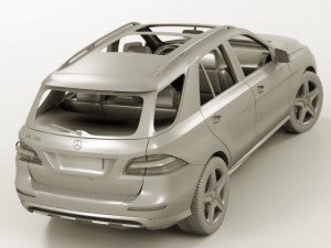 mercedes m class amg package Modelo 3D