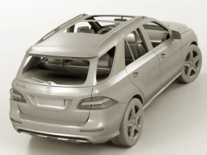 mercedes m class amg package 3D Model