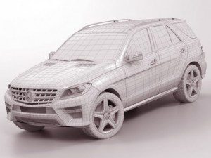 mercedes m class amg package Modelo 3D
