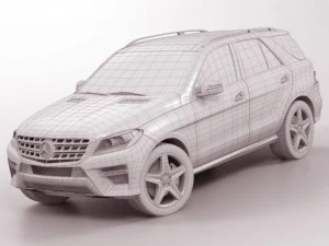 mercedes m class amg package 3D Model