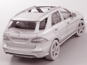 mercedes m class amg package Modelo 3D