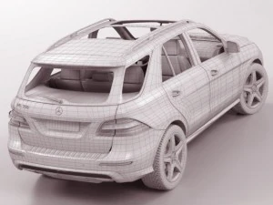 mercedes m class amg package 3D Model