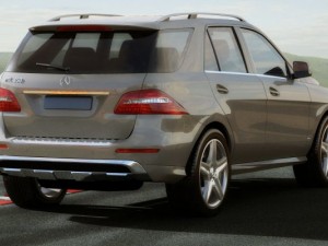 mercedes m class amg package Modelo 3D