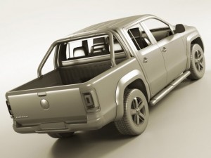 Vw amarok 2011 3D Model