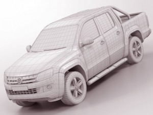 Vw amarok 2011 3D Model