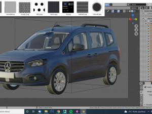 mercedes citan tourer 2021 3D Model
