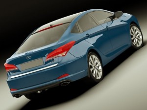 hyundai i40 sedan 2011 Modello 3D