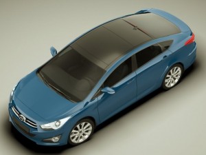 hyundai i40 sedan 2011 Modello 3D