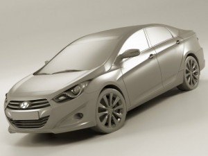 hyundai i40 sedan 2011 Modello 3D