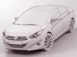 hyundai i40 sedan 2011 Modello 3D