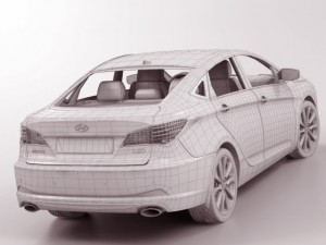 hyundai i40 sedan 2011 Modello 3D