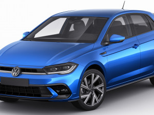 vw polo 2022 3D Model