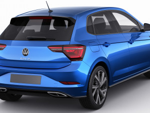 vw polo 2022 3D Model
