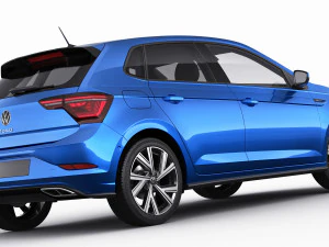 vw polo 2022 3D Model